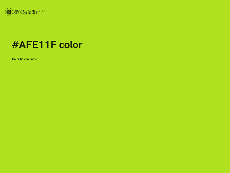 #AFE11F color image