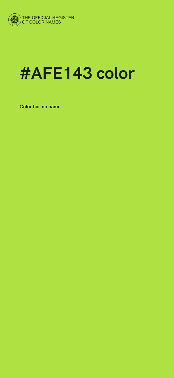 #AFE143 color image