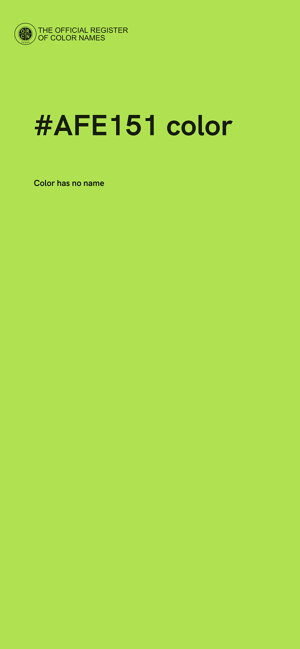 #AFE151 color image