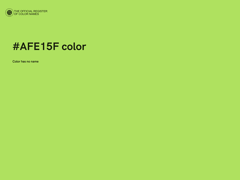 #AFE15F color image