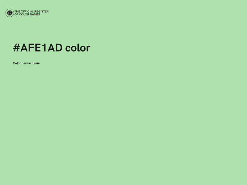 #AFE1AD color image