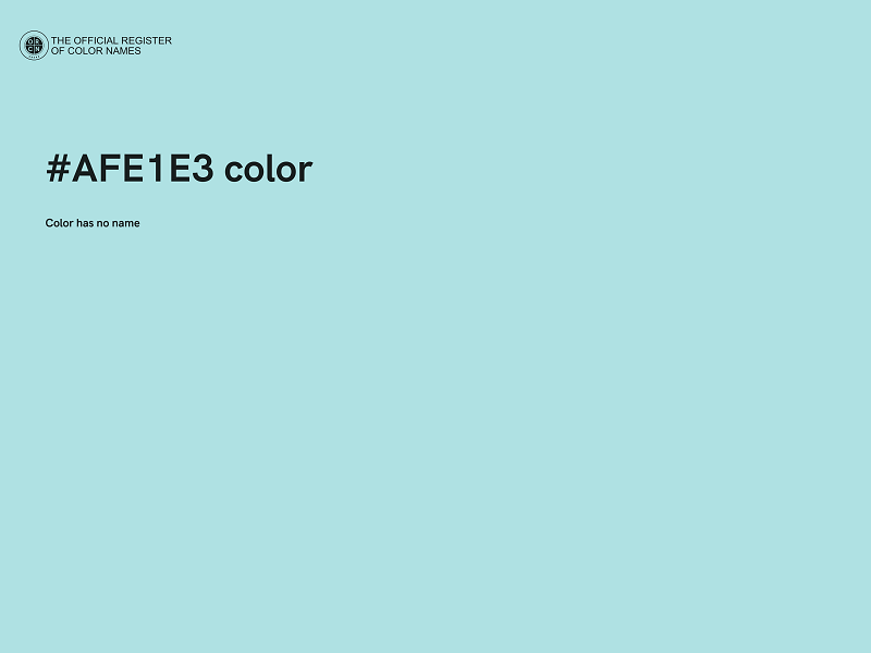 #AFE1E3 color image