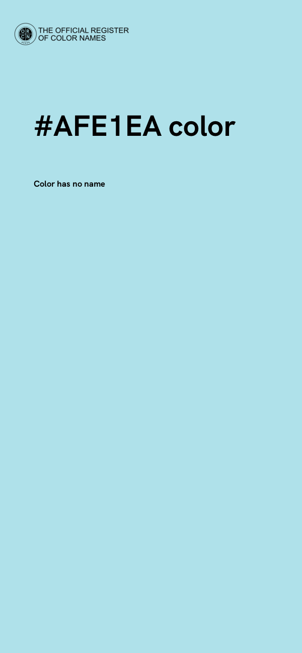 #AFE1EA color image