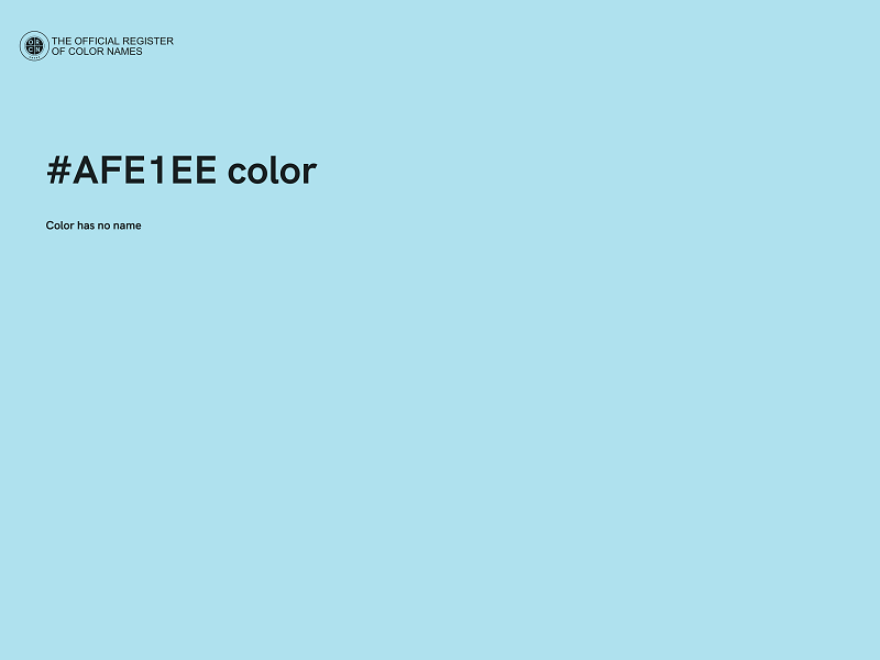 #AFE1EE color image