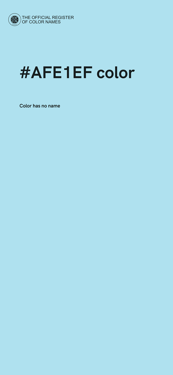 #AFE1EF color image