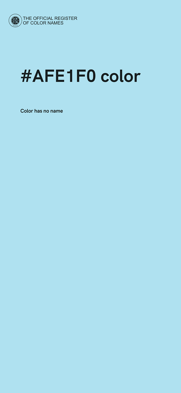 #AFE1F0 color image