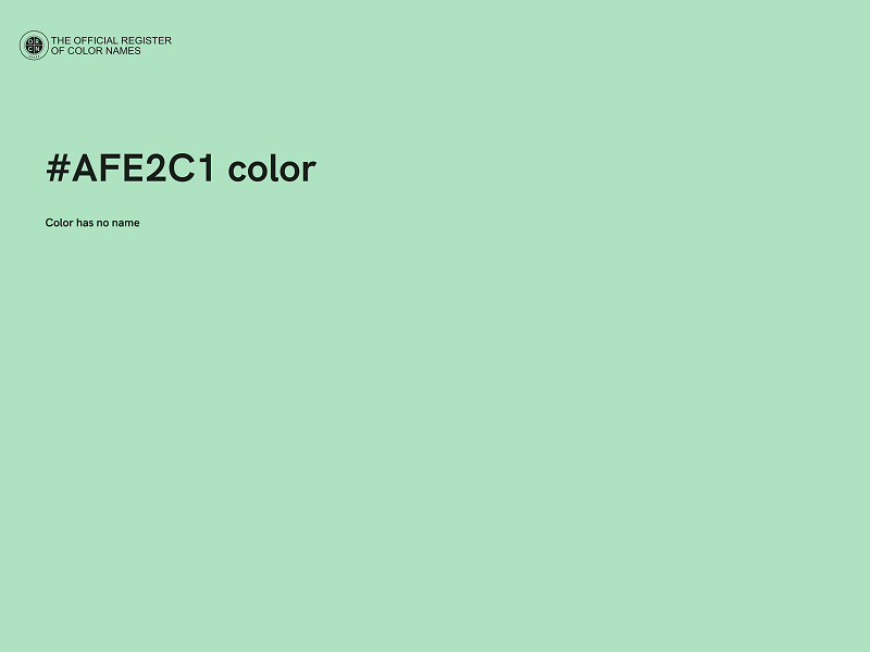 #AFE2C1 color image