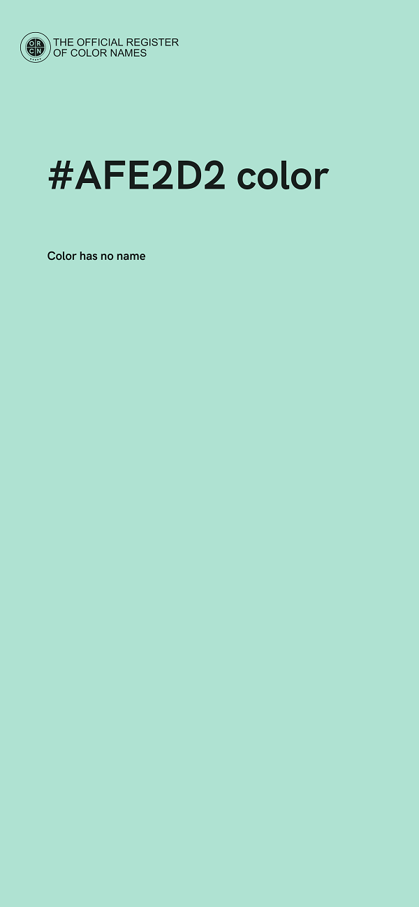 #AFE2D2 color image