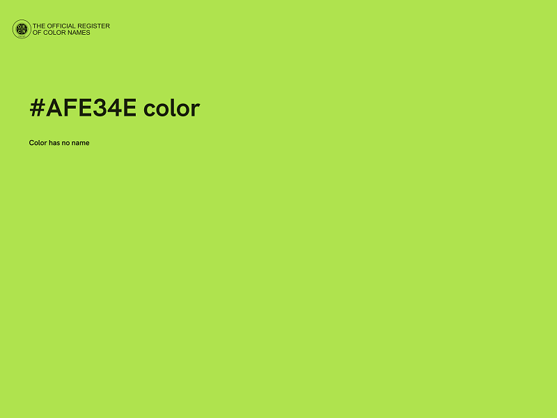 #AFE34E color image