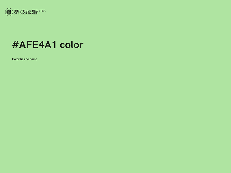 #AFE4A1 color image