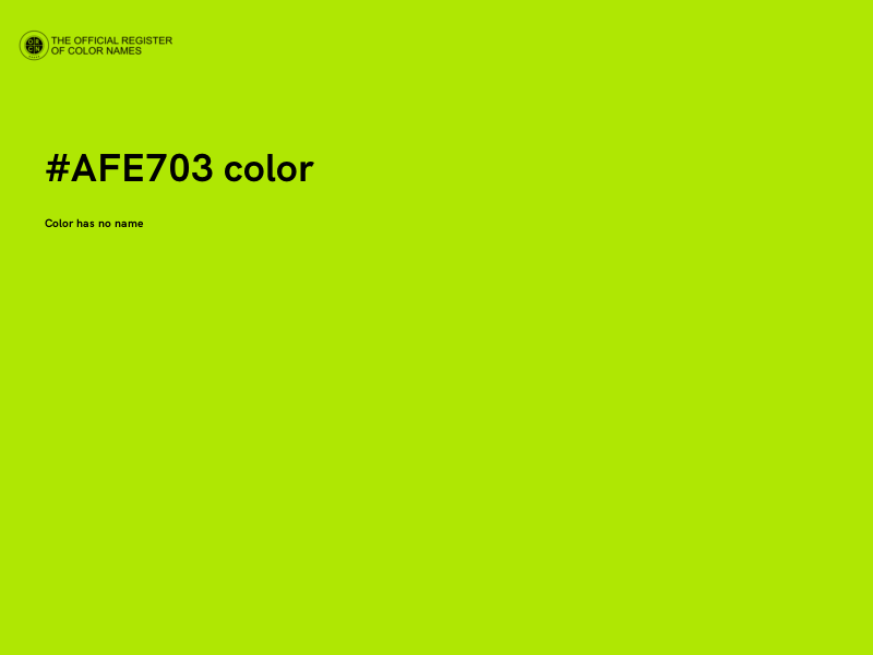 #AFE703 color image