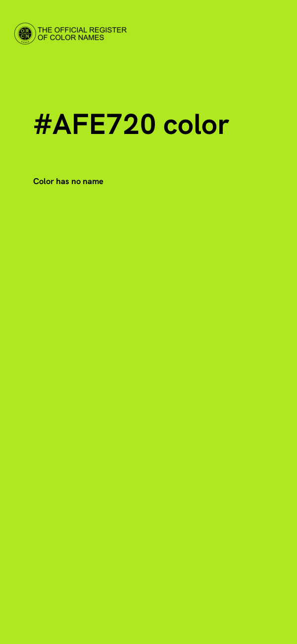 #AFE720 color image
