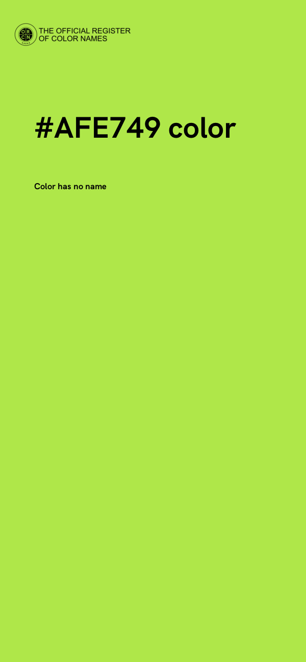 #AFE749 color image