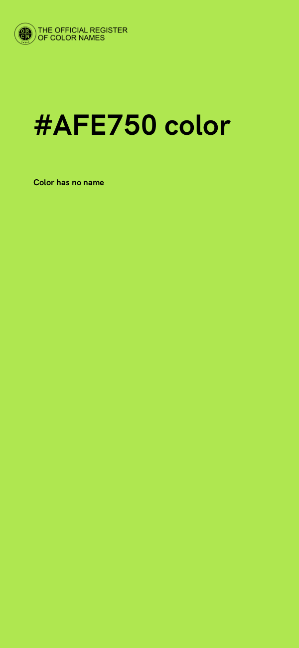 #AFE750 color image