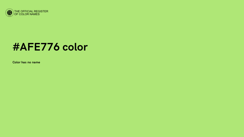 #AFE776 color image