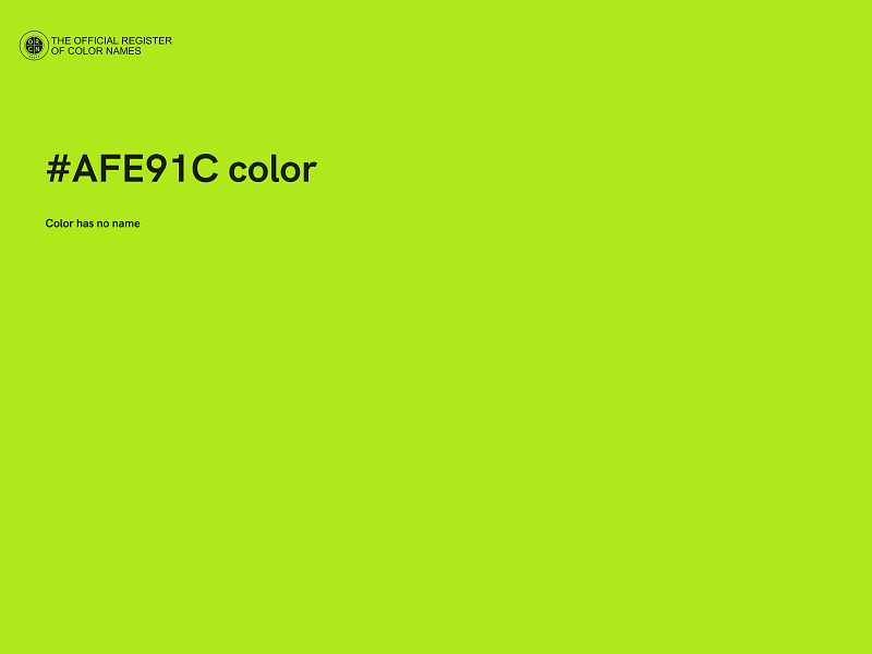 #AFE91C color image