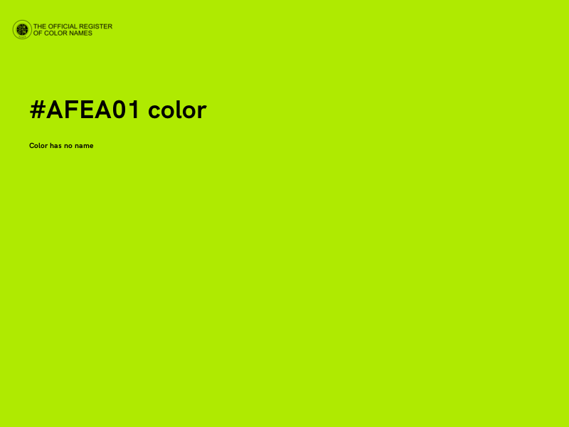 #AFEA01 color image