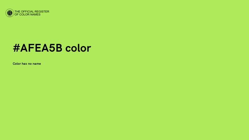 #AFEA5B color image