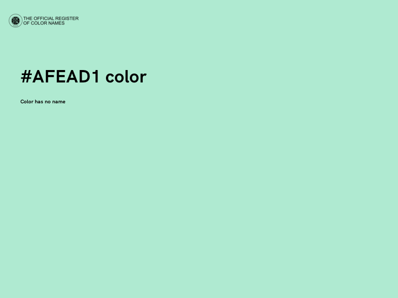 #AFEAD1 color image
