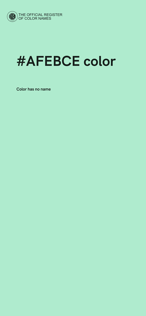 #AFEBCE color image