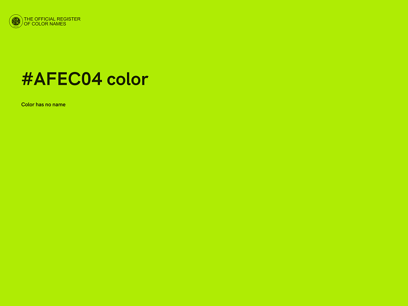 #AFEC04 color image