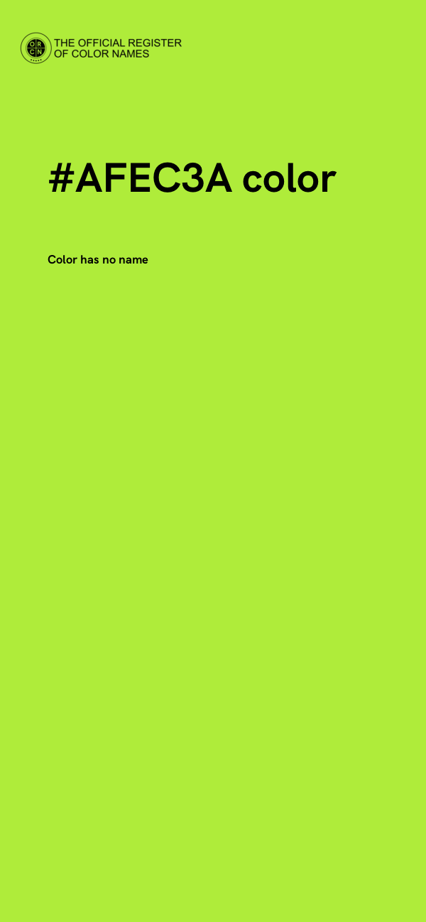 #AFEC3A color image