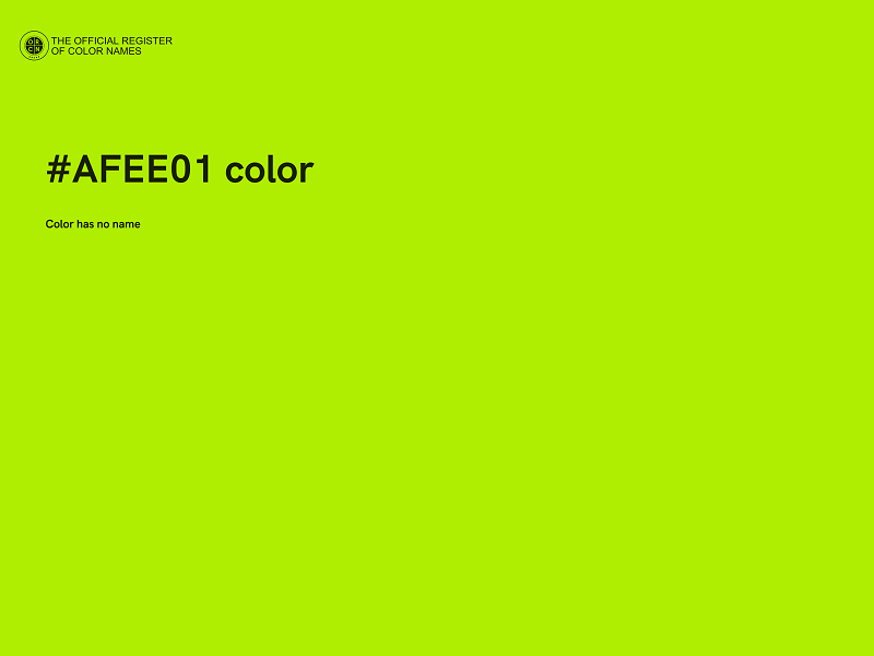 #AFEE01 color image