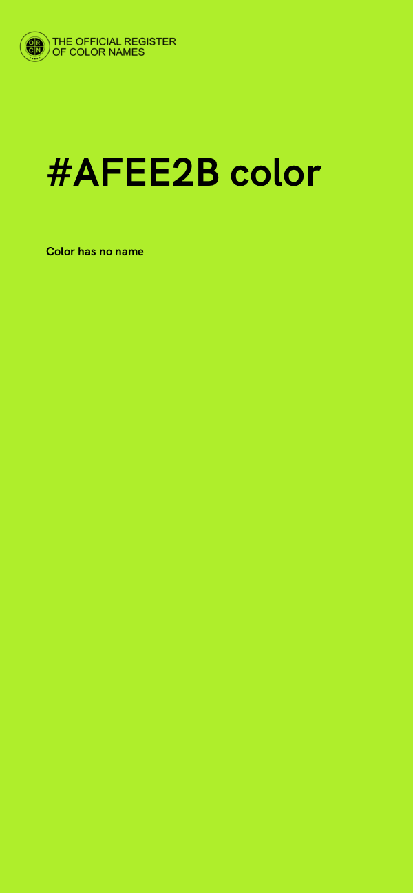 #AFEE2B color image