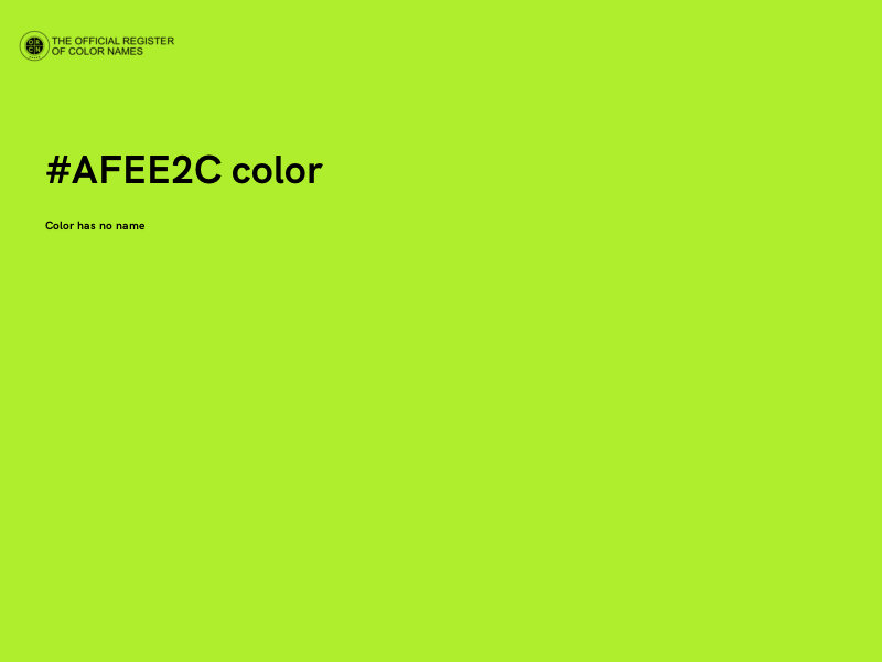 #AFEE2C color image