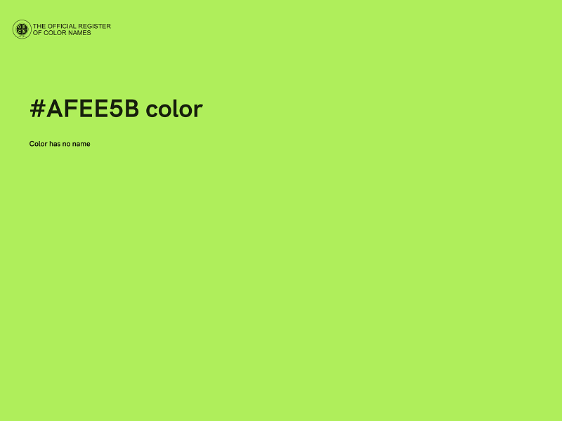 #AFEE5B color image