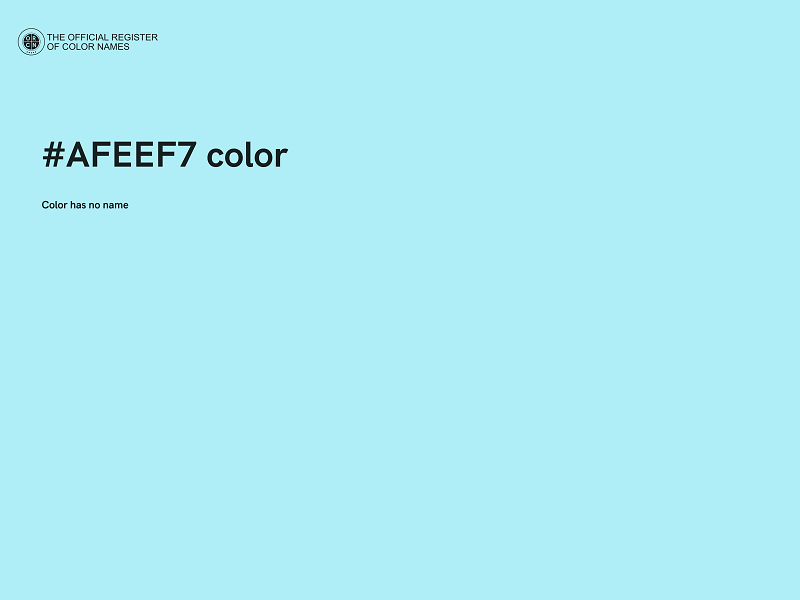 #AFEEF7 color image