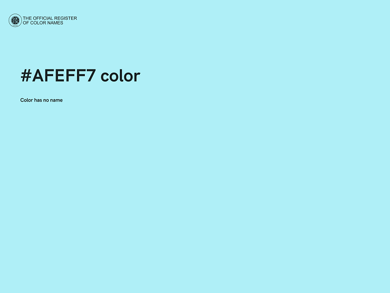 #AFEFF7 color image