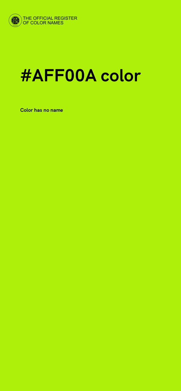 #AFF00A color image