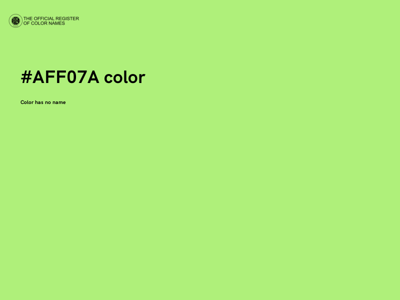#AFF07A color image