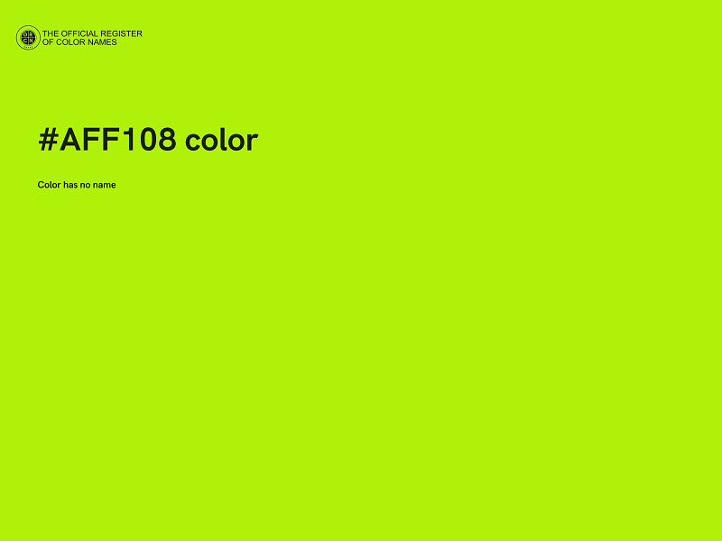 #AFF108 color image