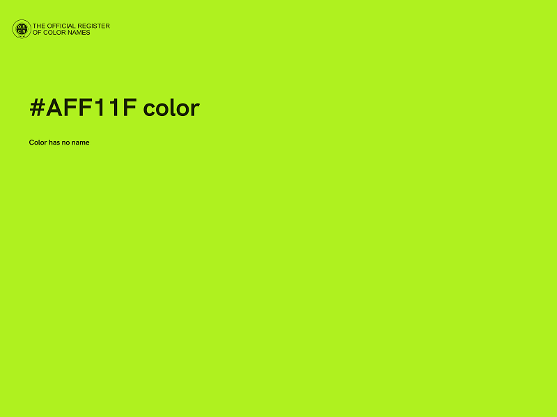 #AFF11F color image