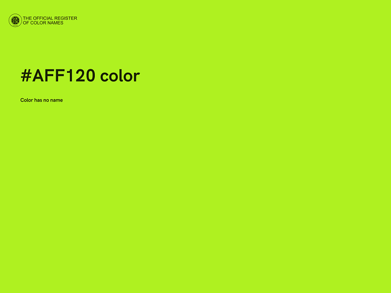 #AFF120 color image