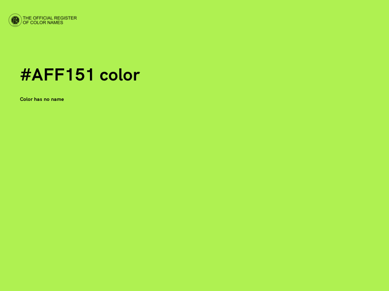 #AFF151 color image