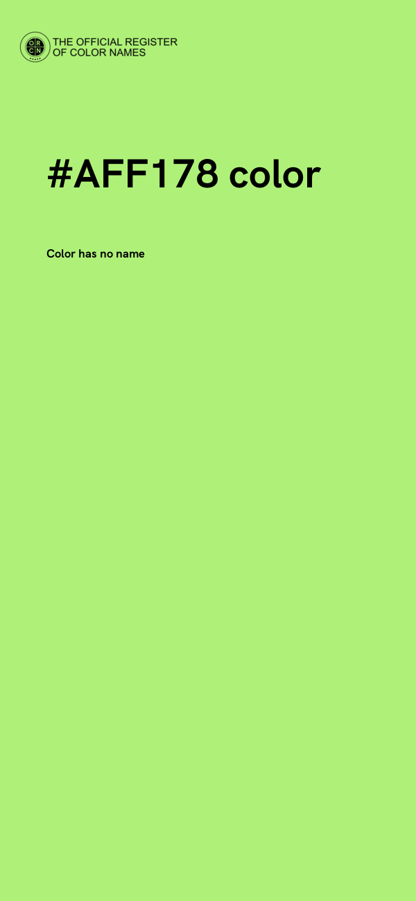 #AFF178 color image