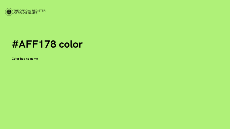#AFF178 color image