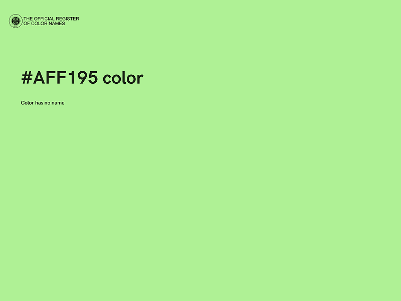 #AFF195 color image