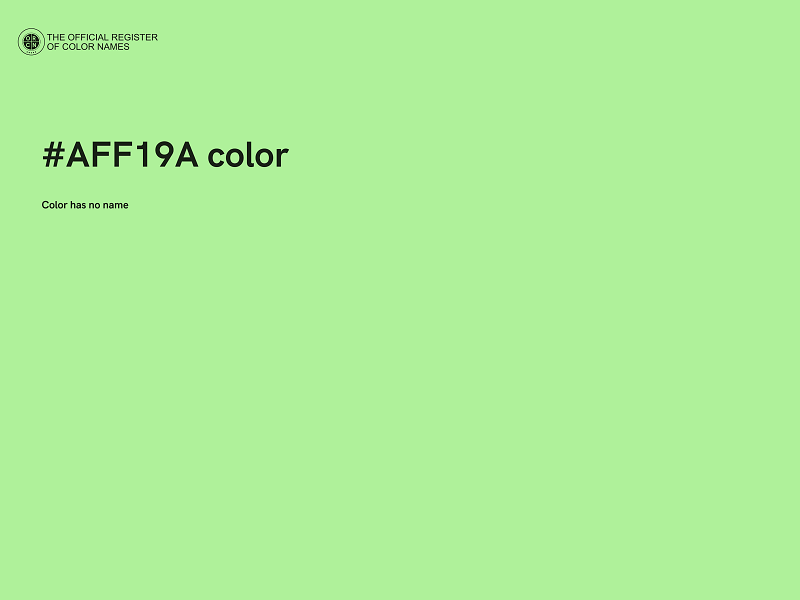 #AFF19A color image