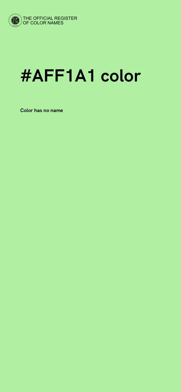 #AFF1A1 color image