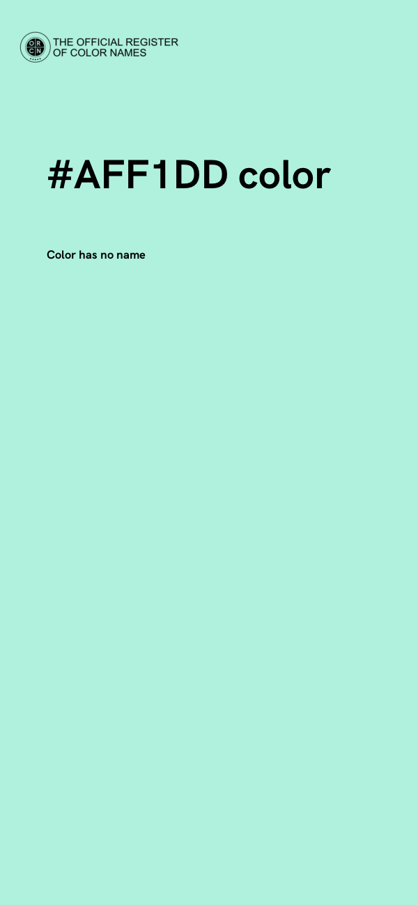 #AFF1DD color image