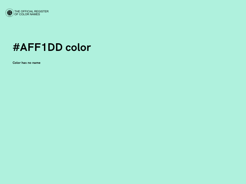 #AFF1DD color image