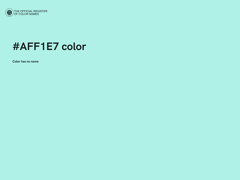 #AFF1E7 color image