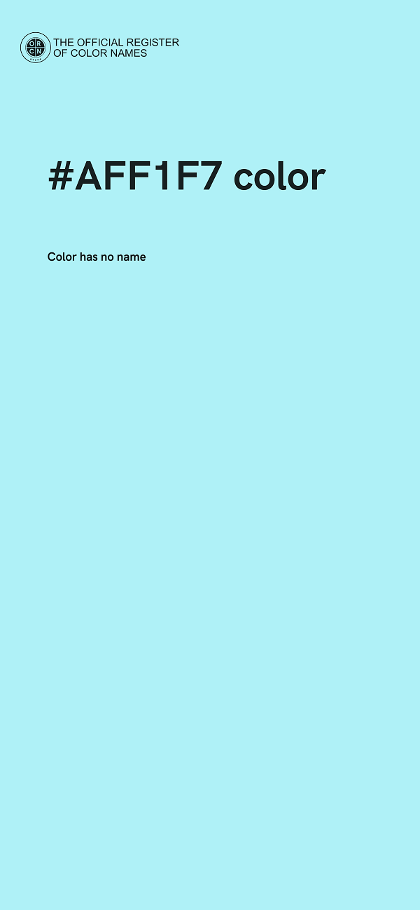 #AFF1F7 color image