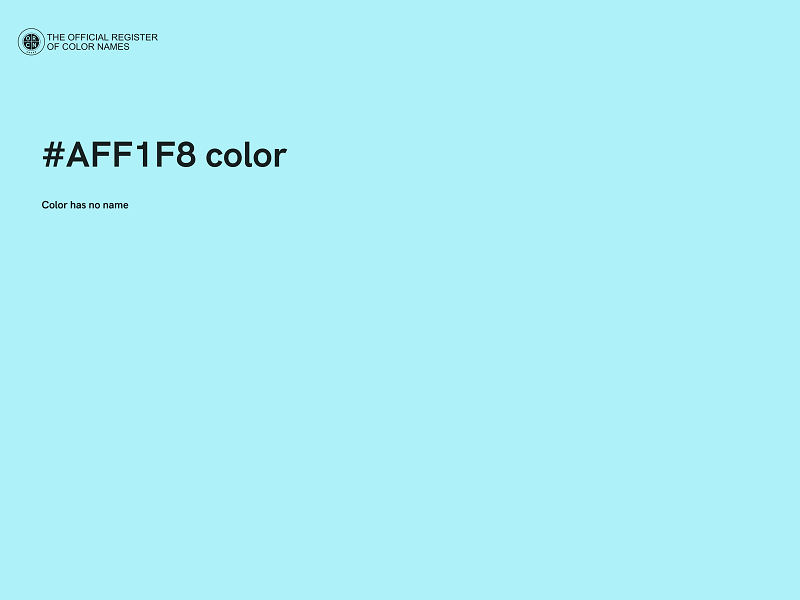#AFF1F8 color image