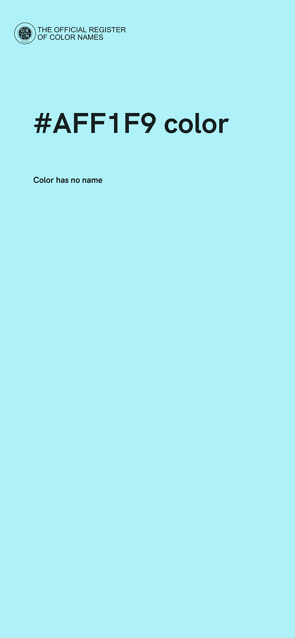 #AFF1F9 color image