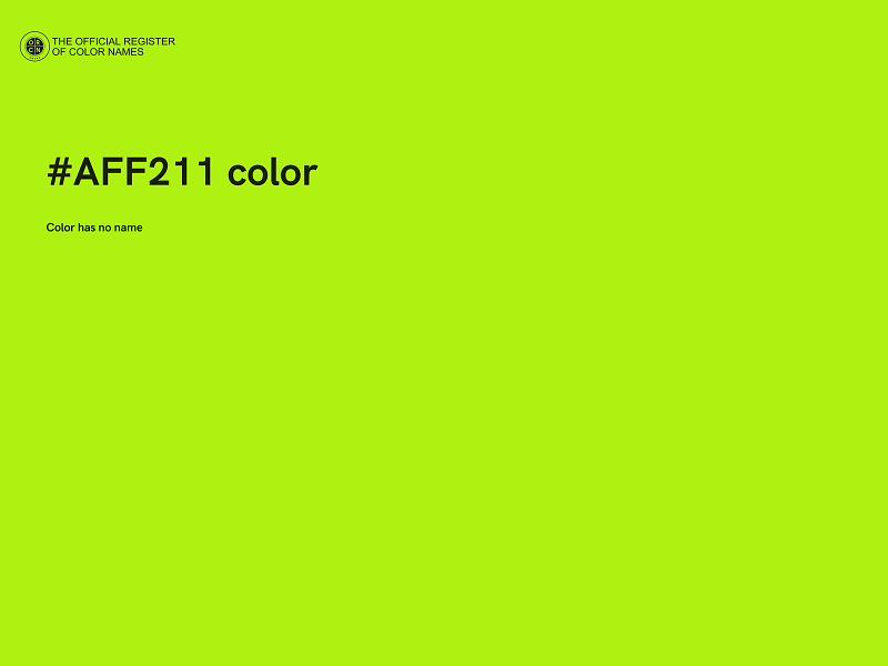 #AFF211 color image